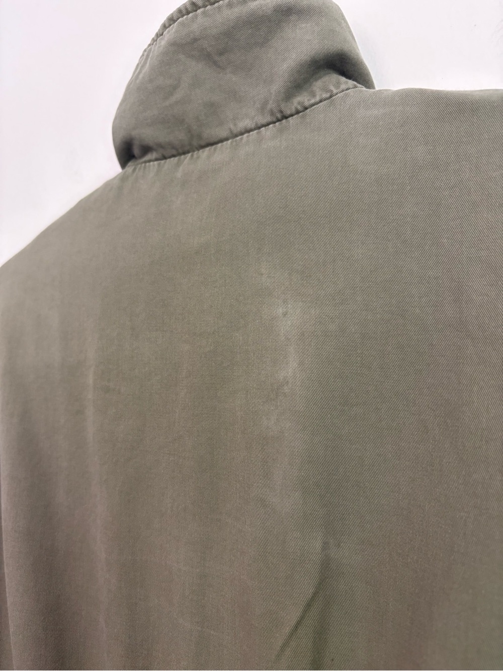 H&M Women’s Olive Utility Military Style Cotton Jacket Field Coat Sz 8 - Picture 8 of 8